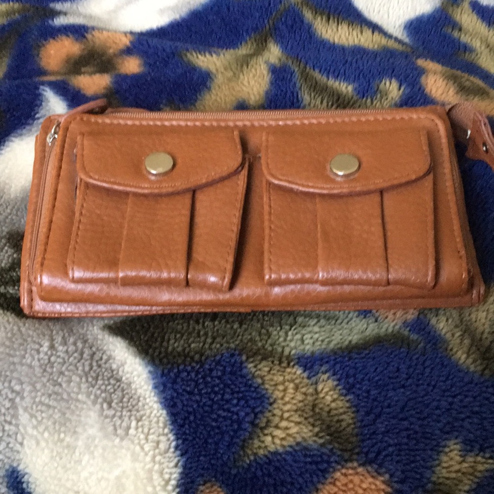 A brown wallet
